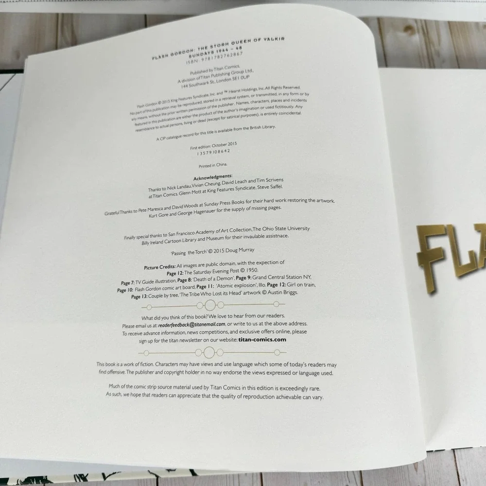 Flash‎ Gordon The Storm Queen of Valkir Moore Briggs 2015 First Ed Hardcover GN